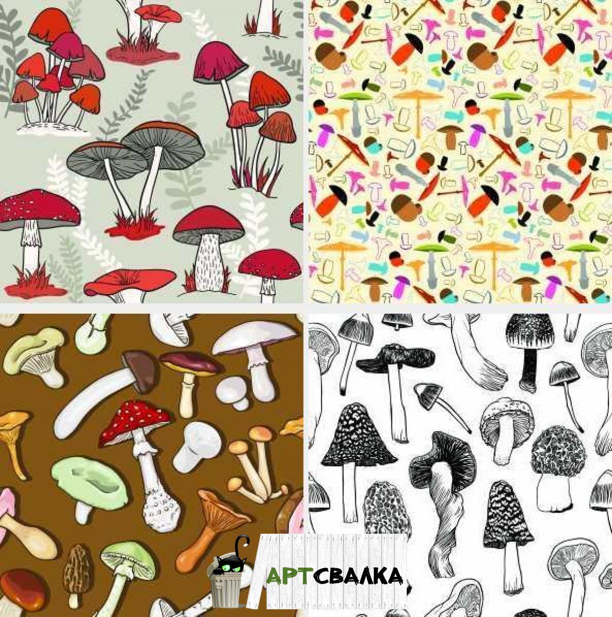 Текстура грибы | The texture of the mushrooms